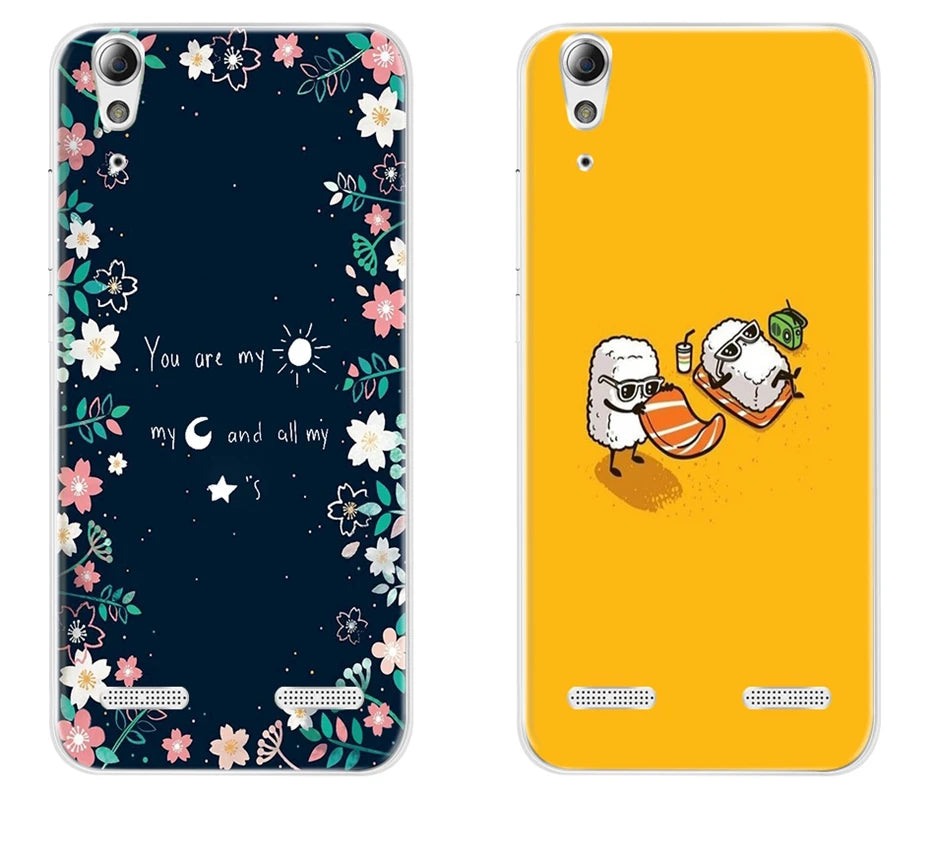 Soft Silicone Case for Lenovo A6000 A6010 Cover Cases for Lenovo Lemon K3 TPU 3D Relief Patterned Cover For Lenovo K3 K30-T Capa