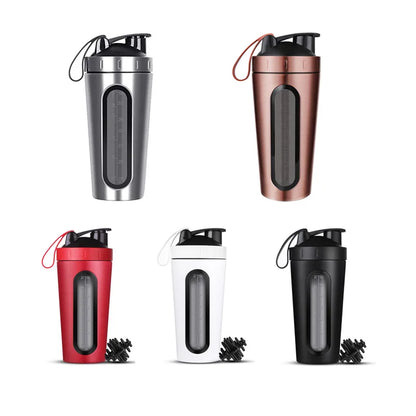 28OZ Whey Protein Powder Sports Shaker Bottle For Water Bottle Gym Nutrition Blender Cup Stainless Steel Extreme Sport Space Cup