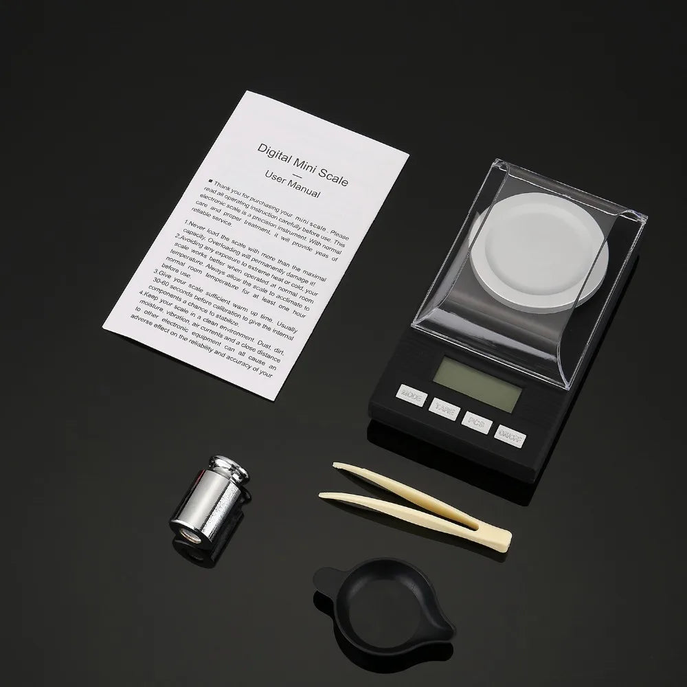 1PC Precision Jewelry Scale Electronic Scale Gold Experiment Scale Electronic Balance 0.001g 100g Carat Mini Electronic Scale