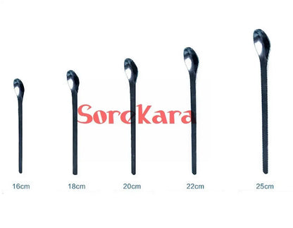 Length 16mm 18mm 20mm 22mm 25cm Stainless Steel Medicinal Spoon Ladle Pharmacy Lab Supplies