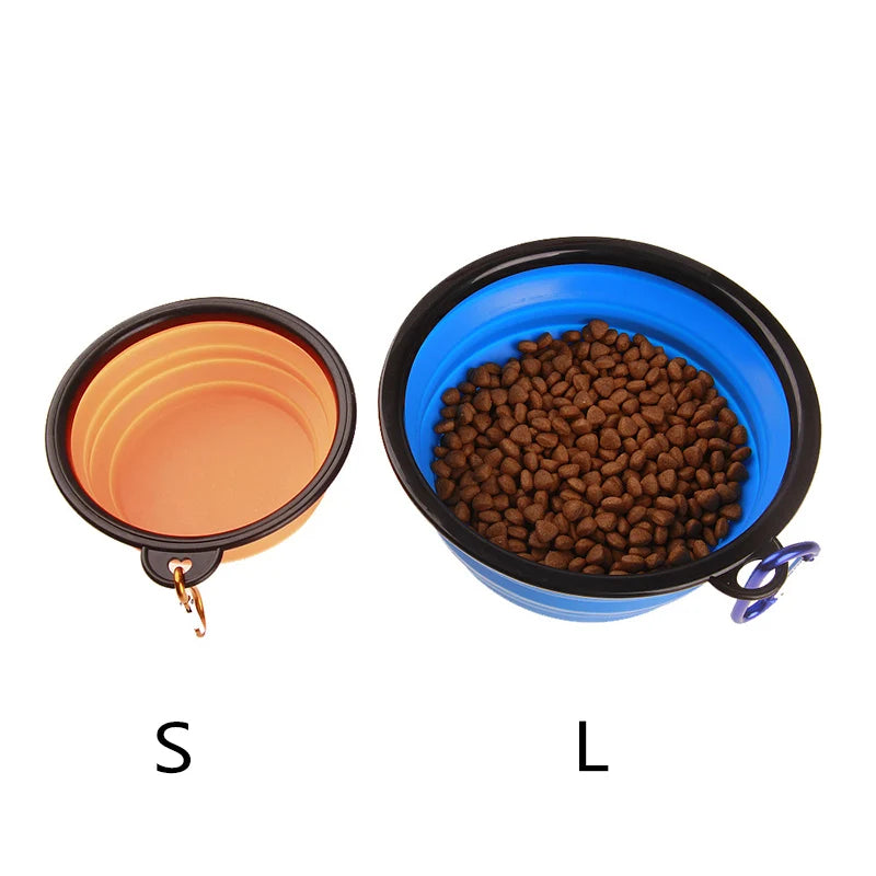 Foldable Puppy Big Dog Travel Bowls for Dogs Cats Safety Pet Cat Drinking Bottle Dog Water Food Bowl Pets Feeder Cat Accessories