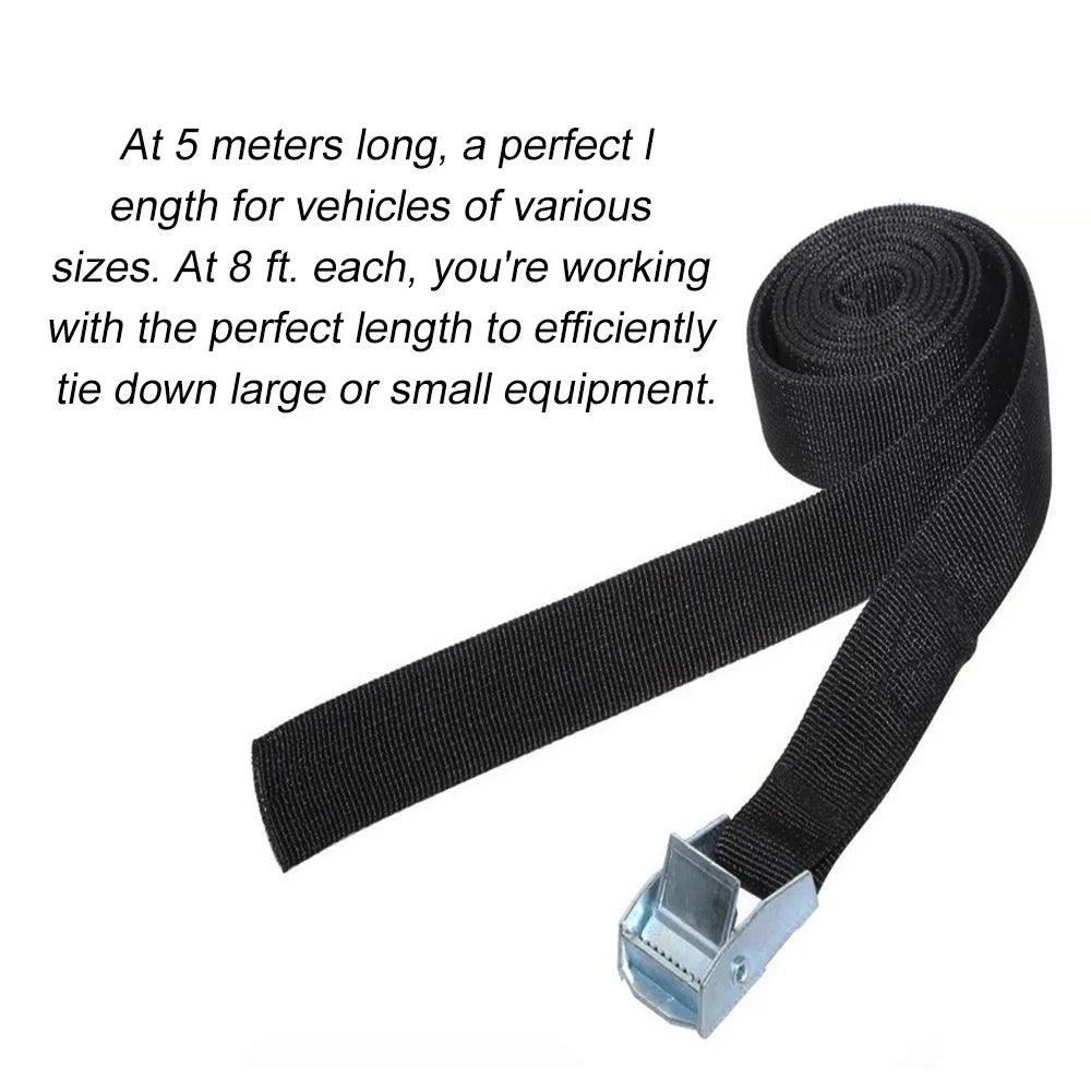 2M Cargo Straps Buckle Tie-Down Belt for Car motorcycle bike With Metal Buckle Tow Rope Strong Ratchet Belt for Luggage Bag