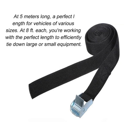 2M Cargo Straps Buckle Tie-Down Belt for Car motorcycle bike With Metal Buckle Tow Rope Strong Ratchet Belt for Luggage Bag