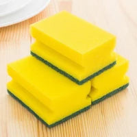 3Pcs Sponge Dishwasher Magic Eraser Cleaning Cloth Melamine Cotton Sponge Holder Brush For Kitchen Cleaning Tools
