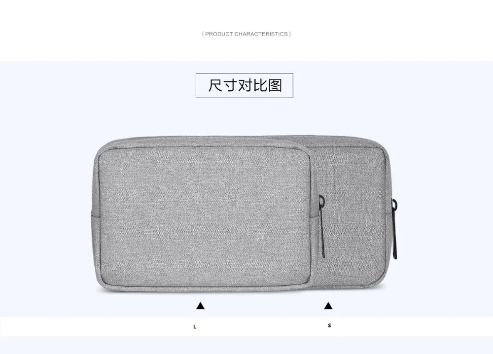 Charging Cable Organiser Hard Drive Bag Electronics Accessories Storage Case for Charger, Adaptors or for Nintendo Switch