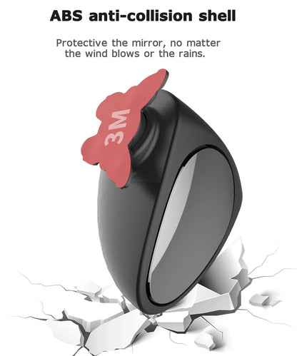 360 Degree Rotatable 2 Side Car Blind Spot Convex Mirror Automibile Exterior Rear View Parking Mirror Safety Accessories