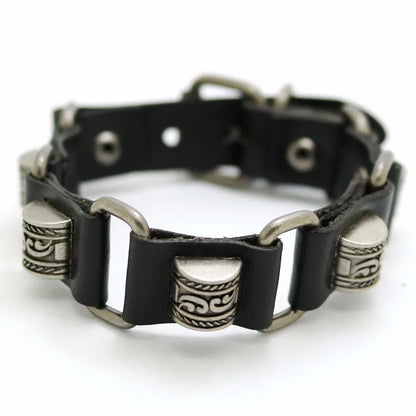 2018 New Accessories For Men And Women  Retro Casual leather Bracelet Men Fashion Punk Bracelet Bracelet