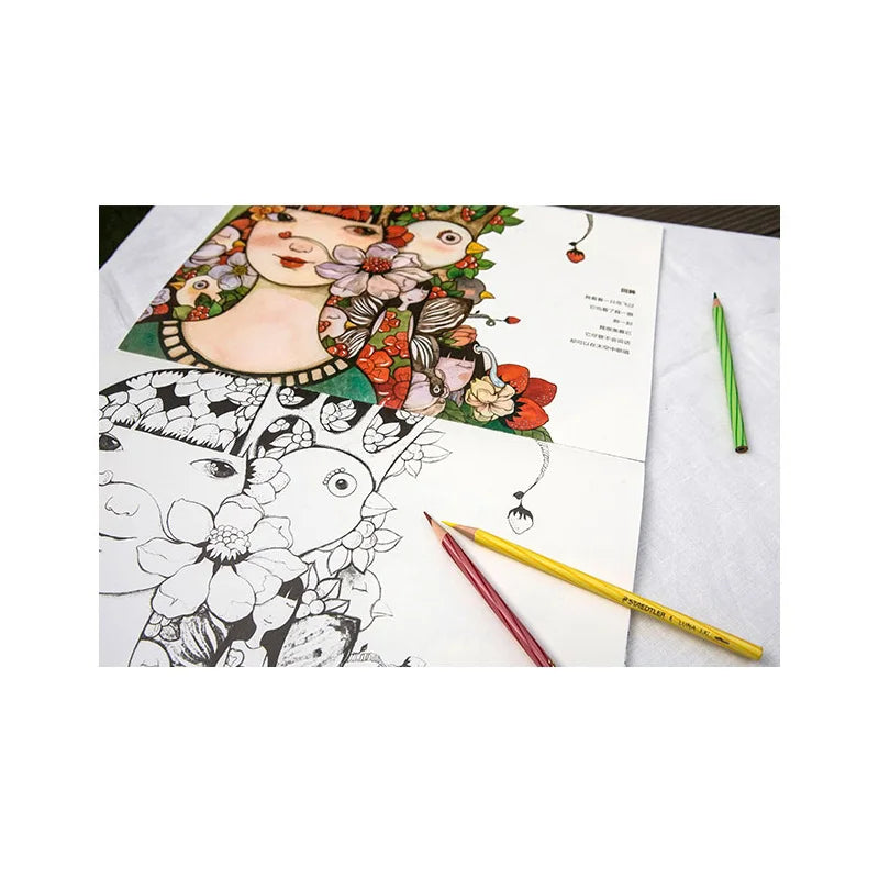 Seed Story Coloring Book Comic Drawing Book Relieve Stress Art Painting Book Children's Drawing Primer Book