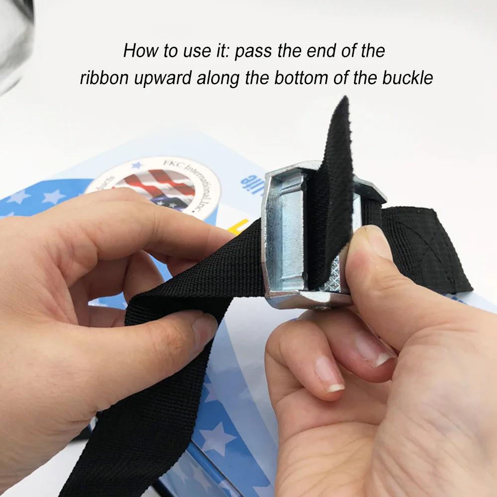 2M Cargo Straps Buckle Tie-Down Belt for Car motorcycle bike With Metal Buckle Tow Rope Strong Ratchet Belt for Luggage Bag