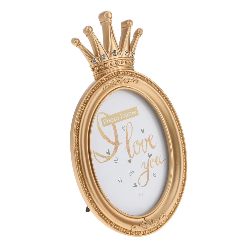 Gold Crown Resin Picture Photo Frame Baroque Luxury Style Home Décor