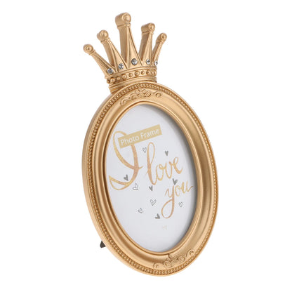 Gold Crown Resin Picture Photo Frame Baroque Luxury Style Home Décor