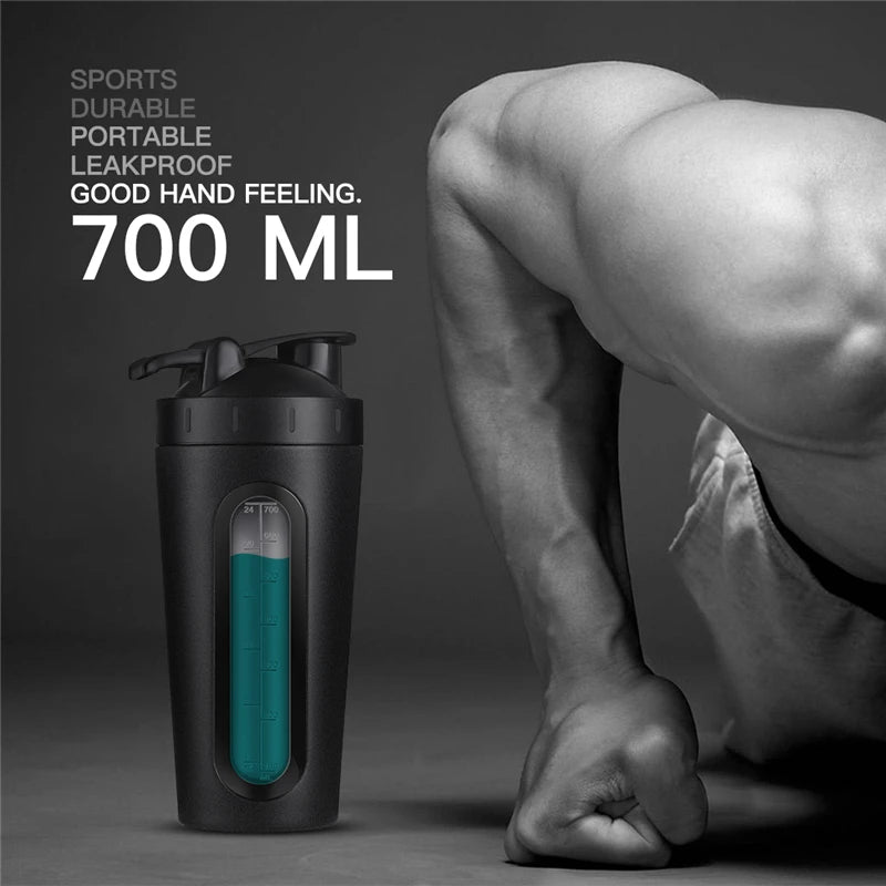 28OZ Whey Protein Powder Sports Shaker Bottle For Water Bottle Gym Nutrition Blender Cup Stainless Steel Extreme Sport Space Cup