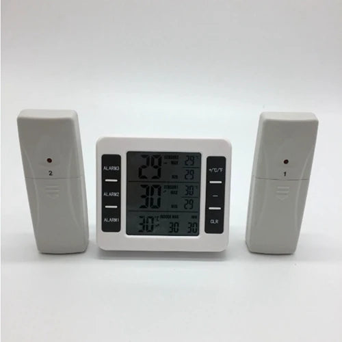Digital Wireless Refrigerators Thermometer C/F Max Min Cordless Freezers Home Fridge Truck Temperature Sensor Monitor -40℃~60℃