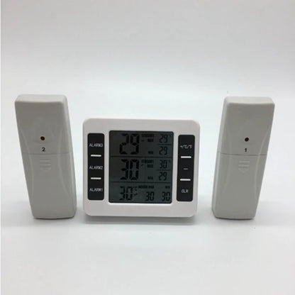 Digital Wireless Refrigerators Thermometer C/F Max Min Cordless Freezers Home Fridge Truck Temperature Sensor Monitor -40℃~60℃