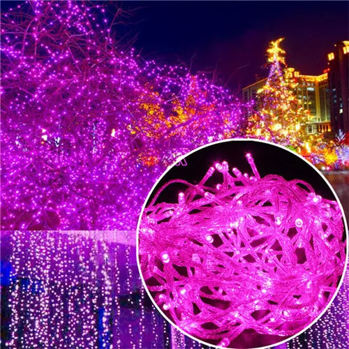 LED String Lights Holiday Lighting 10M 100LEDs AC110V/220V EU Xmas Wedding Party Christmas Decorations Light Fairy Garland Lamps