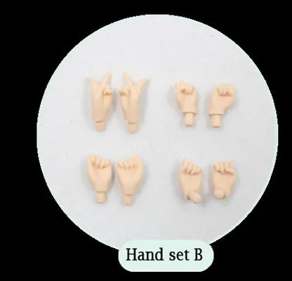 ICY DBS Blyth Hand Set for the Joint body white ,flesh,tan,black,super black skin 1/6 BJD