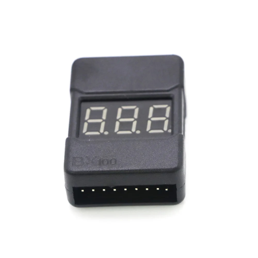 BX100 1-8S Lipo Battery Voltage Tester/ Low Voltage Buzzer Alarm/ Battery Voltage Checker with Dual Speakers