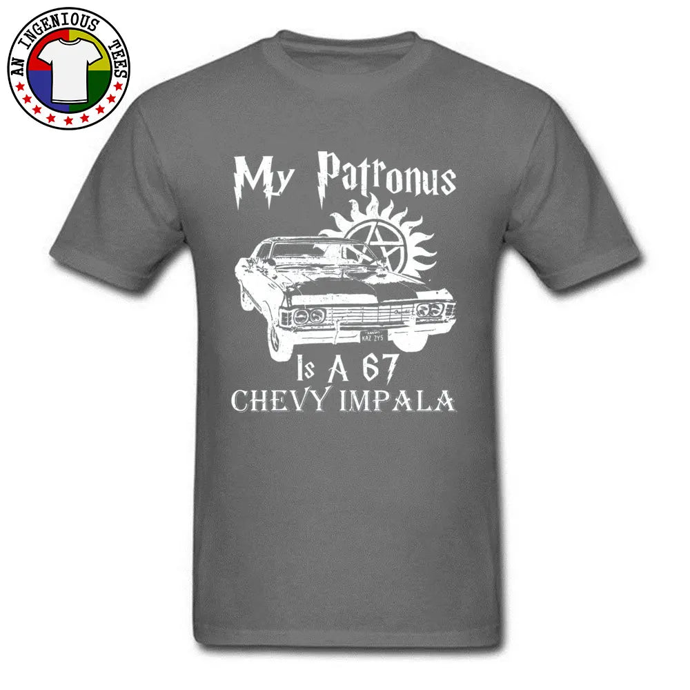 Car Styling Mens T-Shirt SUPERNATURAL Patronus Tshirts For Men New Arrival Fashion Casual Clothes Sweatshirt Summer/Autumn
