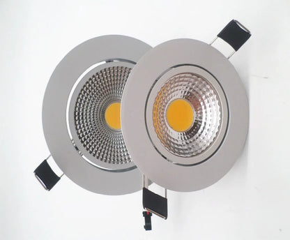 LED downlights  White round  Led spot COB Ceiling led downlight 7W 9w 12w 15w 20w rotating 110/220V surface mounted Indoor Light