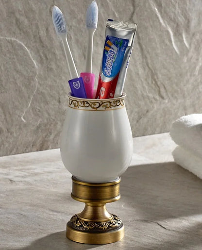 Bathroom Accessories Antique Brass Collection, Towel Ring, Paper Holder, Toilet Brush, Coat Hook, Bath Rack, Soap Dish, Faucet