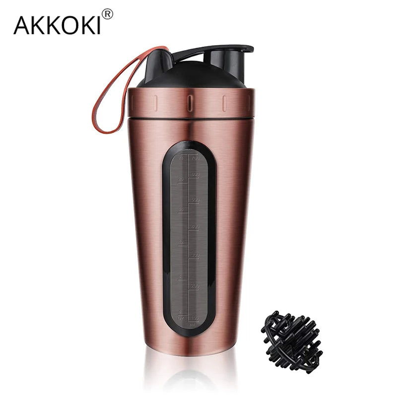 28OZ Whey Protein Powder Sports Shaker Bottle For Water Bottle Gym Nutrition Blender Cup Stainless Steel Extreme Sport Space Cup