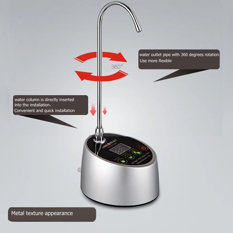 Electric Water Dispenser Drinking Water Pump Desktop Water Dispenser Intelligent Bottled Water Electric Water Press Pump 12V