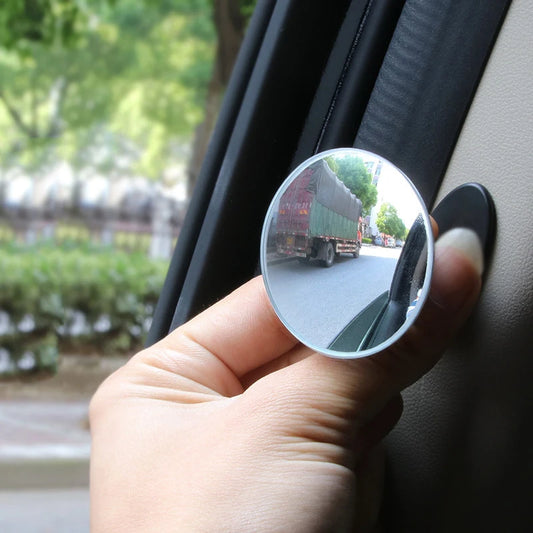 360° Rotatable Car Door Safety Mirror - B Pillar Mount Crash Prevention & Blind Spot Alerts Adjustable for Rear Traffic Warning