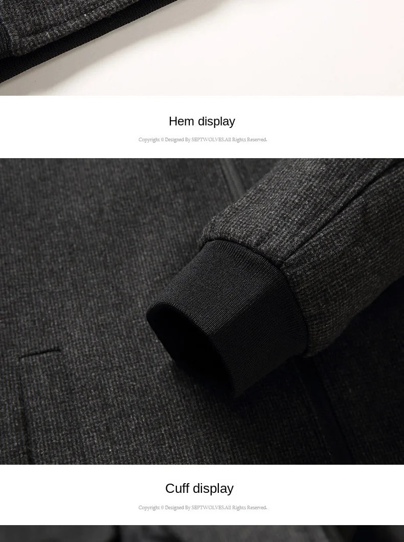 New Brand Casual Fashion Baseball Collar Autumn Winter Mens Coat 2025 Men Clothing Fashion Jacket Solid Classic Windbreaker