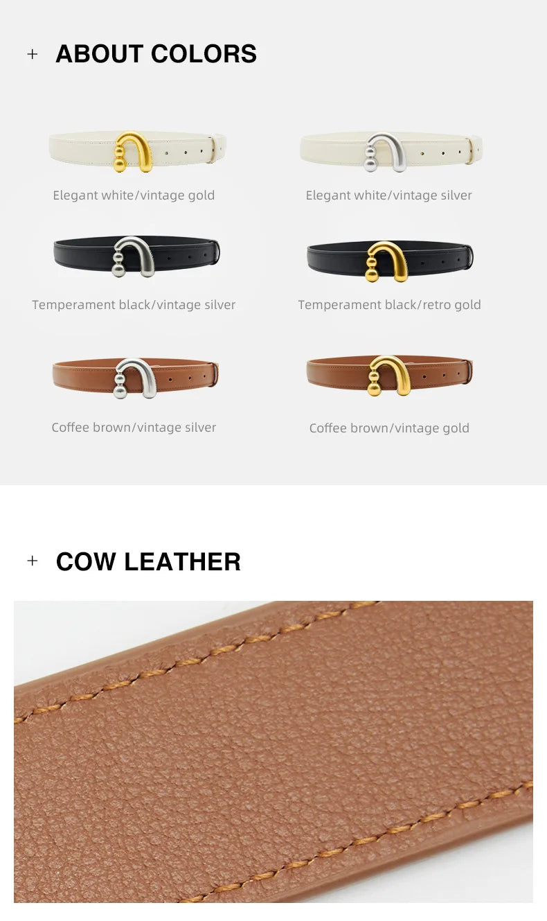 Amazing Song Metal Nail Buckle Belt Shirt Belt Women’s Belt Jean Waist Dress Belt Studs Belt Accessories