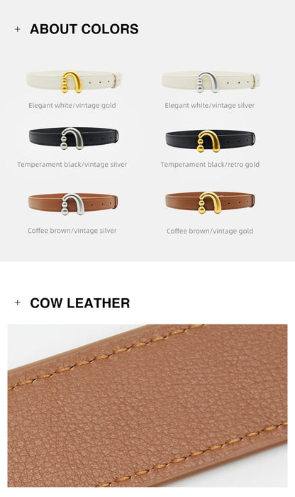 Amazing Song Metal Nail Buckle Belt Shirt Belt Women’s Belt Jean Waist Dress Belt Studs Belt Accessories