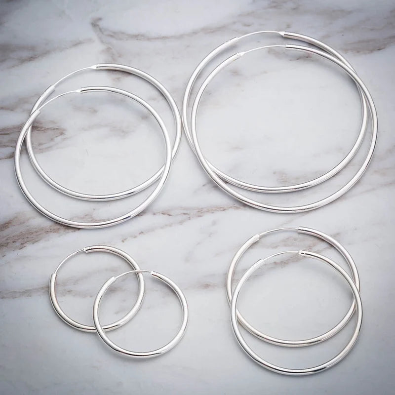 Women 3-7cm Small Big Circle Hoop Earrings Statement Ear Ring Fashion Jewelry Gift