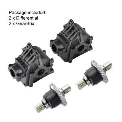 High Quality WLtoys 144001 Wave Box Gear Box Metal Differential Gear for 124018 124019 4WD RC Car Spare Part