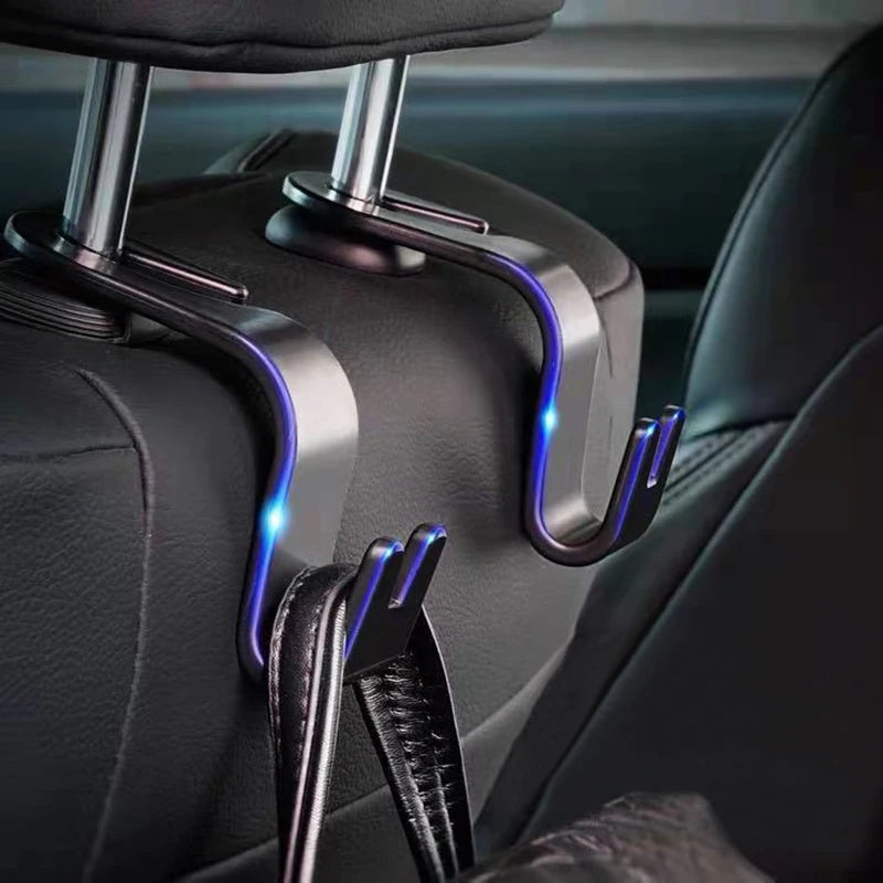 Universal Car Seat Back Hook Phone Holder PP Car Accessories Interior Portable Storage Hook for Car Bag Purse Cloth Hanger Drop
