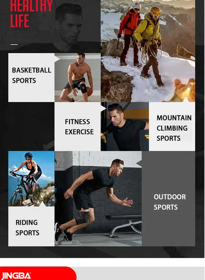 JINGBA SUPPORT 1 PCS Sports Fitness Knee Pads For Joints Protector Kneecap Adjustable Knee Pads Support Joelheira Drop Shipping