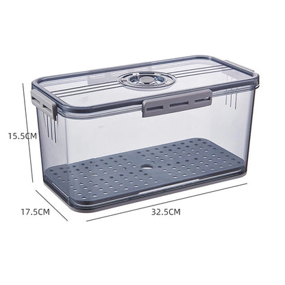 1PCS Timekeeping Kitchen Fridge Organizer Storage Box Lid Refrigerator Thickened Food Pantry Storage Drawer Box Containers Tools