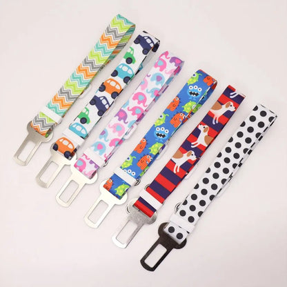 Car Seat Belt for Dog and Cat, Adjustable Harness, Lead Leash, Small and Medium Pet, Outdoor Travel Supplies, Goods