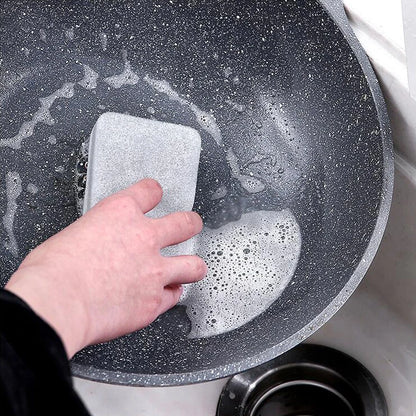 20/30pcs Dishwashing Sponge Kitchen Nano Emery Magic Clean Rub Pot Rust Focal Stains Sponge Removing Kit Cleaning Brush Sponges