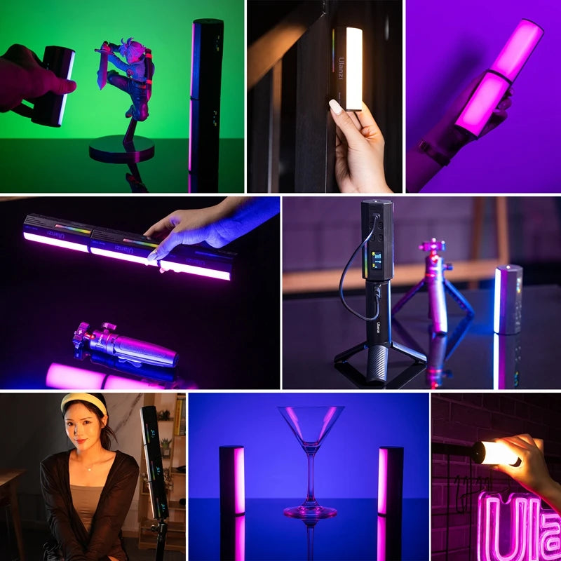 Ulanzi i-Light Handheld Light Stick RGB Led Video Light 2500-9000K Photography Light Rgb Ice Light Tube Light for Youtube Live