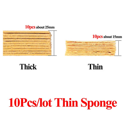 Soldering Iron Yellow Sponge Solder Tip Cleaning Sponges Cleaner Pads Soldering Accessories BGA Rework Tools