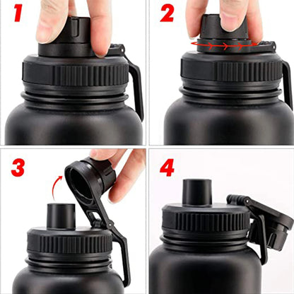Bottle Straw Flip Replacement Lid for Hydro Flask Wide Mouth Water Bottle Outdoor Portable Fashion Plastic Bottle