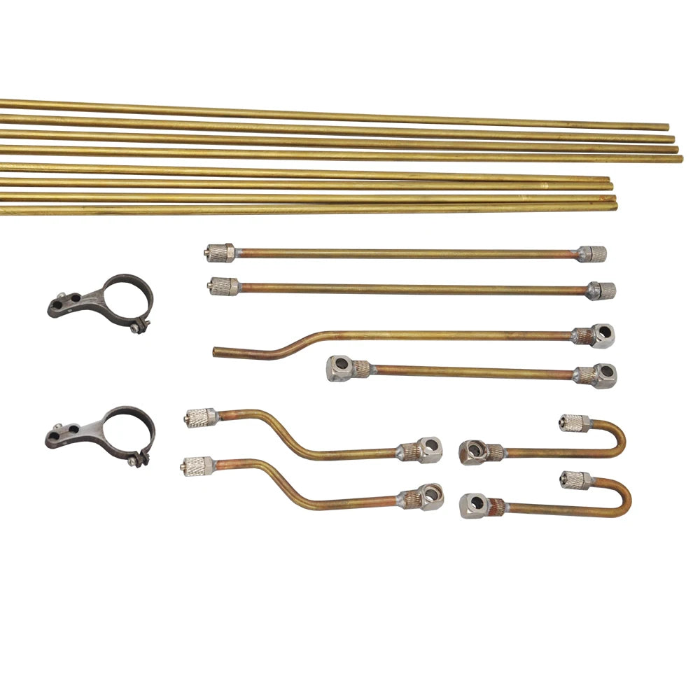 Upgrade 360L Excavator Hydraulic Copper Pipe Quick Connector Set For 1/14 RC Hydraulic Excavator JD-106 Engineering vehicle Part