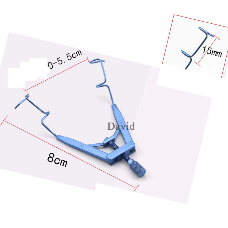 Microscopic Medical Ophthalmic Instruments Titanium Eyelid Stretcher Medical Surgery Eyelid Open Stretcher Seal