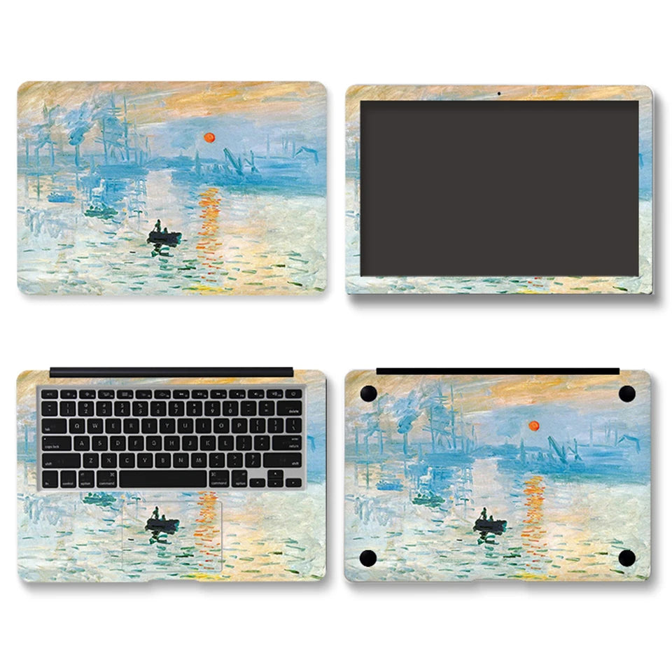 DIY Laptop Film Left and Right Brain Cover Laptop Sticker Laptop Skin 12/13/14/15/17-inch Art Decal Laptop Decoration