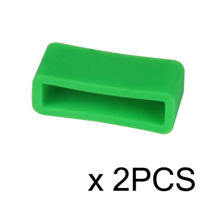 2PCS Watch Accessories Silicone Bezel Ring Watch Loop For Rubber Strap Loop Rubber Band Buckle With Ring Withings Loop