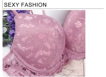 Lingerie  Sexy Bra Set  Women Push Up Lenceria Mujer Femme Underwire Langerie Girl Bralette Bras And Panty Feminina Lace Underwe