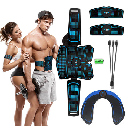 EMS Electrical Muscle Stimulator Press Machine Abdominal Belt Electrostimulation Fitness Slimming Abs Trainer Fitness Equipment