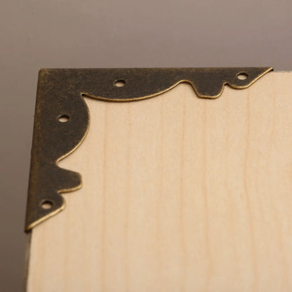 4pcs 46*46mm Antique Bronze Corner Protector Guard Metal Crafts Decorative Bracket For Furniture Hardware