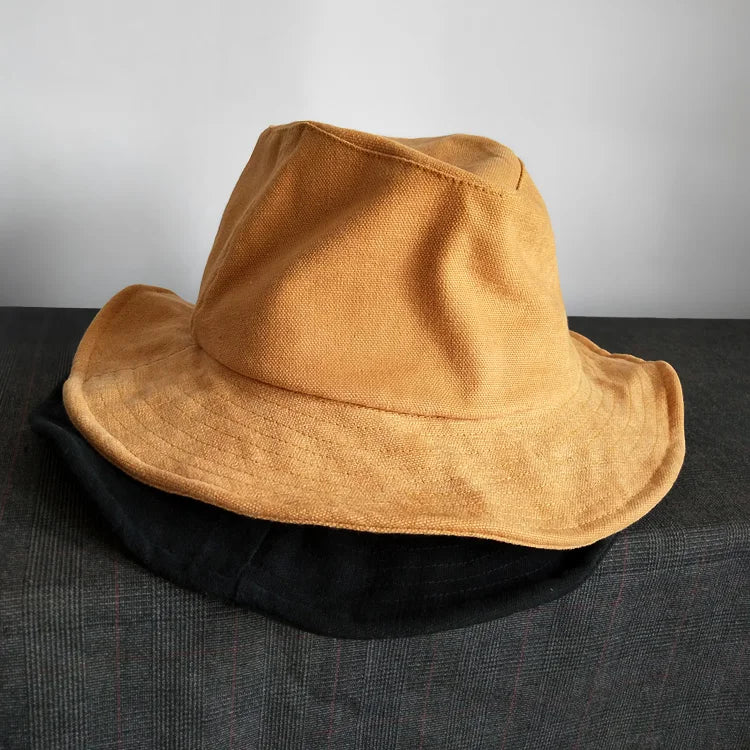 Owen Seak Men Cap Gothic Autume Casual Women High Street Black Bucket Fisherman Hat