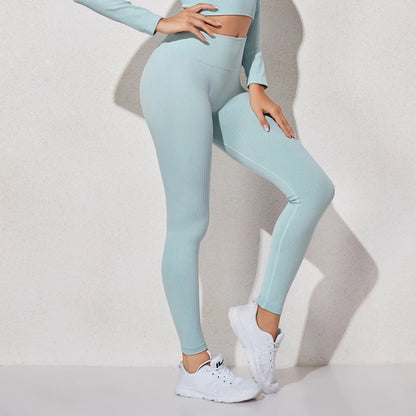 New Yoga Pants Sports Clothing Seamless Legging Solid High Waist Full Length Workout Leggings for Fittness Yoga Leggings