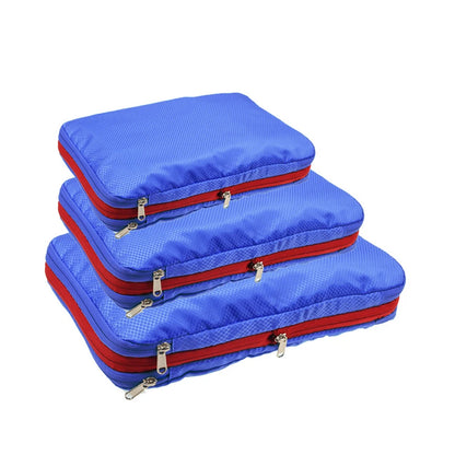 Nylon Double Layer Portable Compression Packing Cubes For Large Travel Suitcase Organizer ,Waterproof ,For Travelling